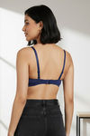 Zivame Push-Up Wired Medium Coverage T-Shirt Bra - Blue Depth — thumbnail 2